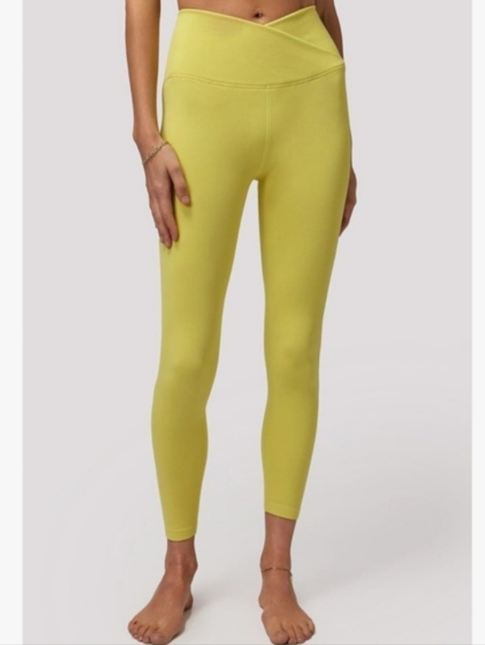 Spiritual Gangster Wrap Front Seamless Leggings Sz M/L